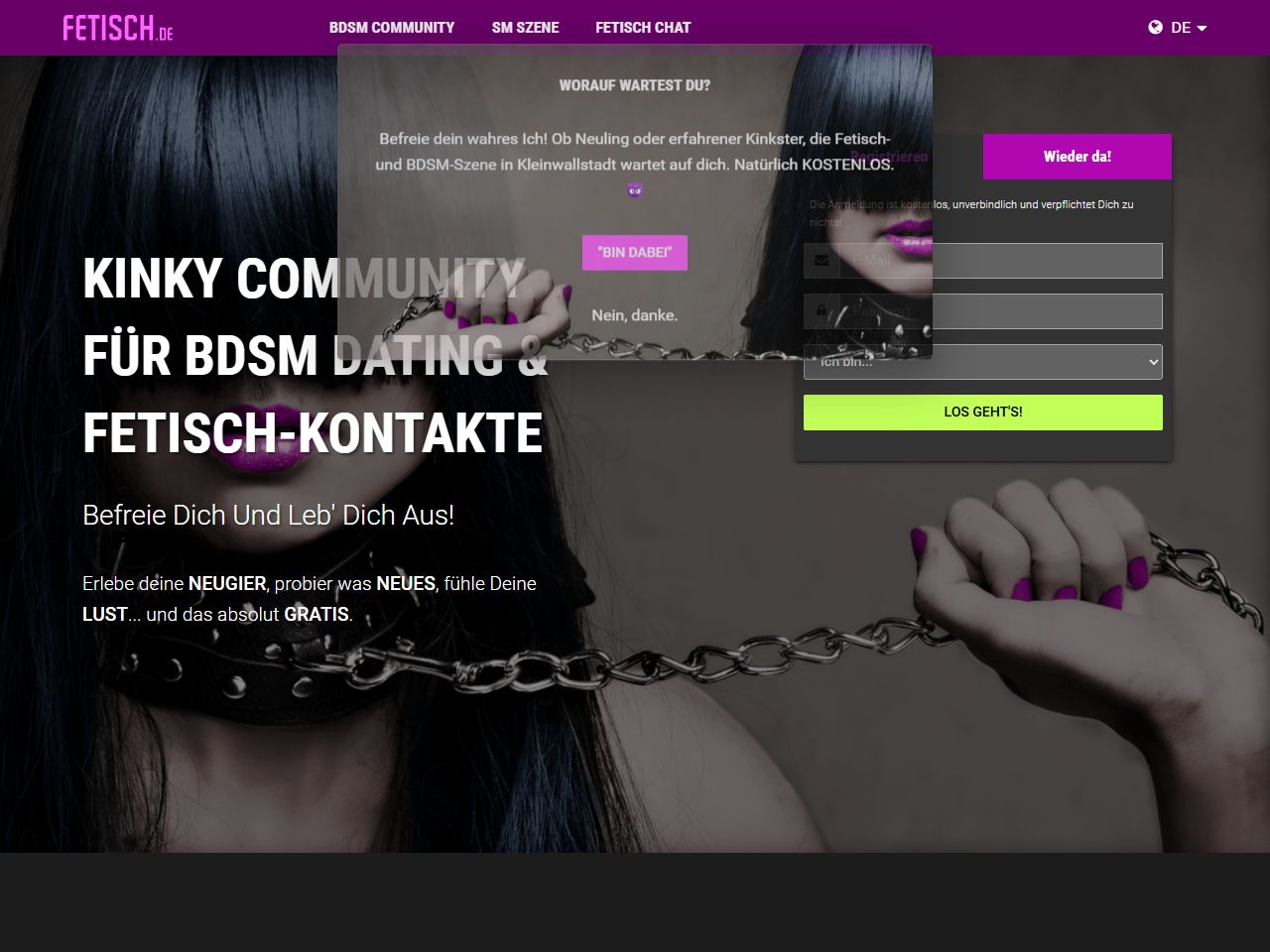 Fetisch.de Website Screenshot