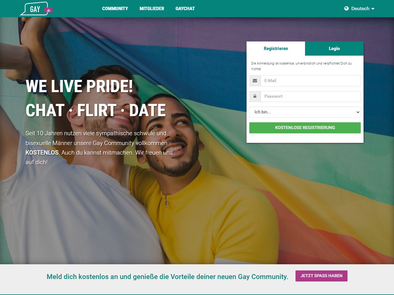 Gay.de Website Screenshot