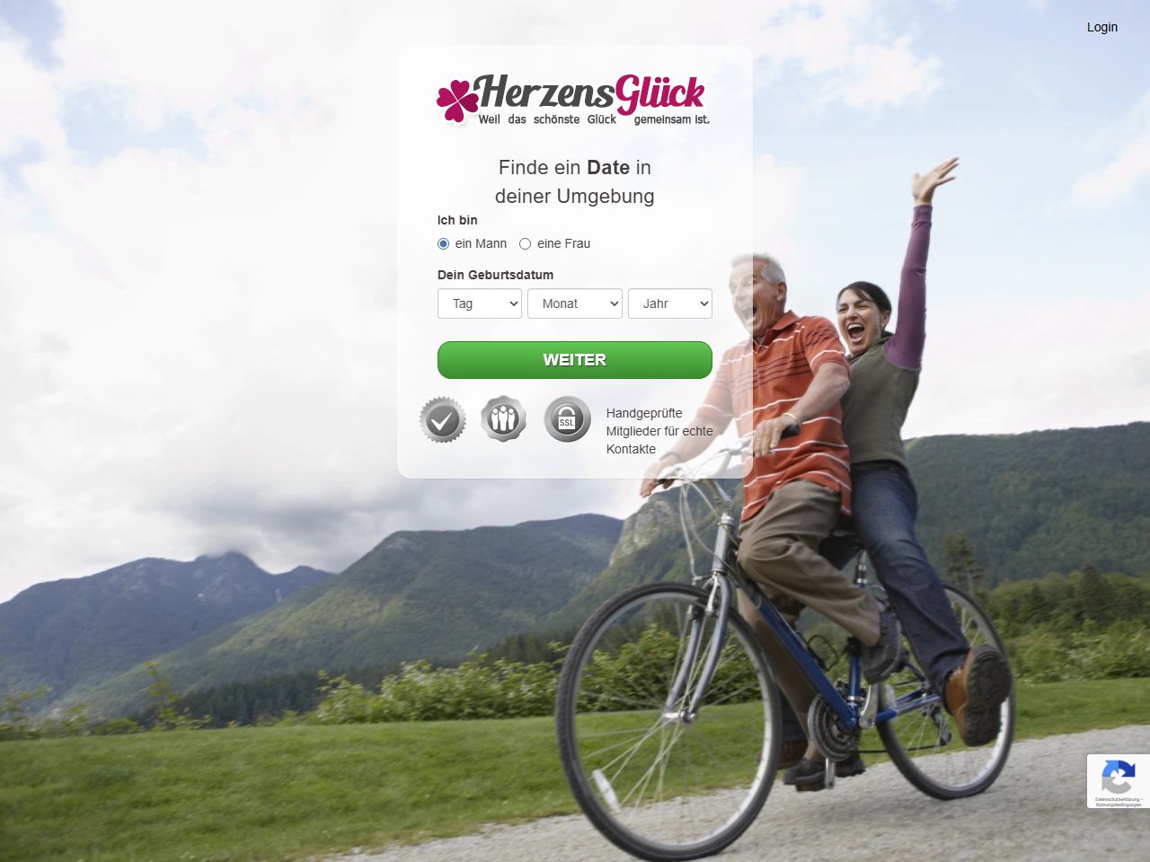 Herzensglück Website Screenshot