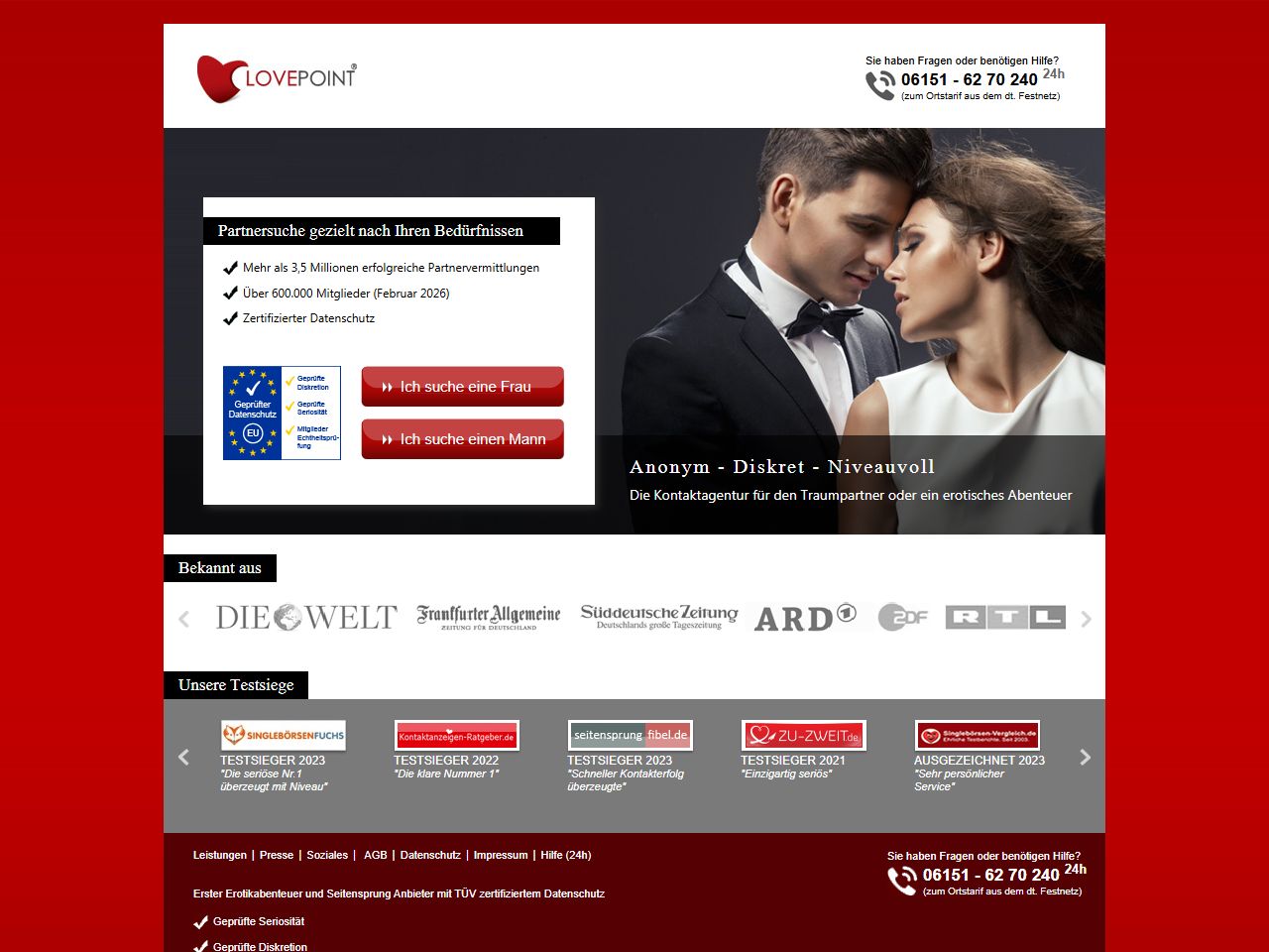 Lovepoint Website Screenshot