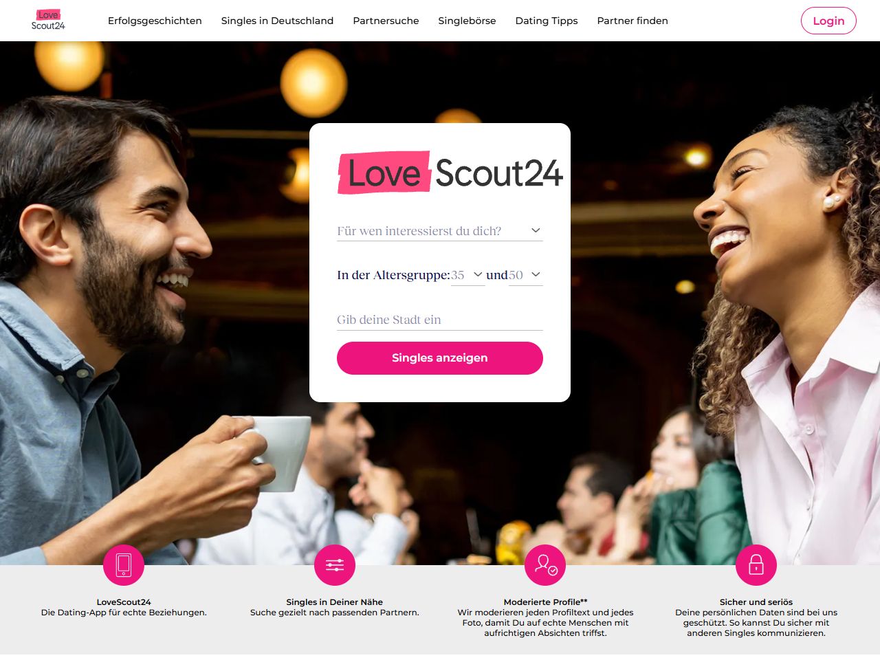 LoveScout24 Website Screenshot