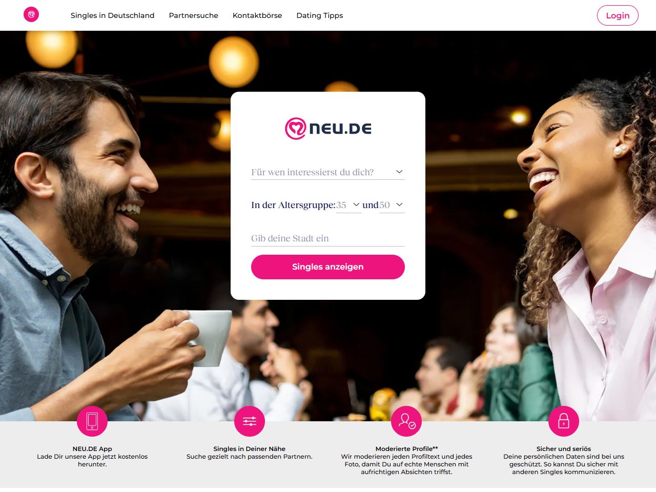 Neu.de Website Screenshot