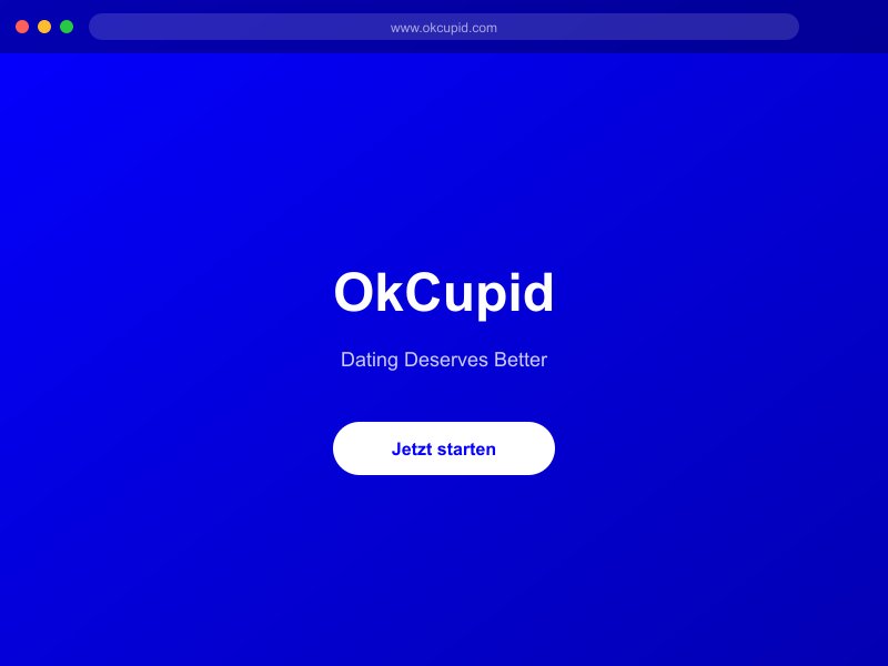 OkCupid Startseite - Online-Dating-Portal im Test 2026