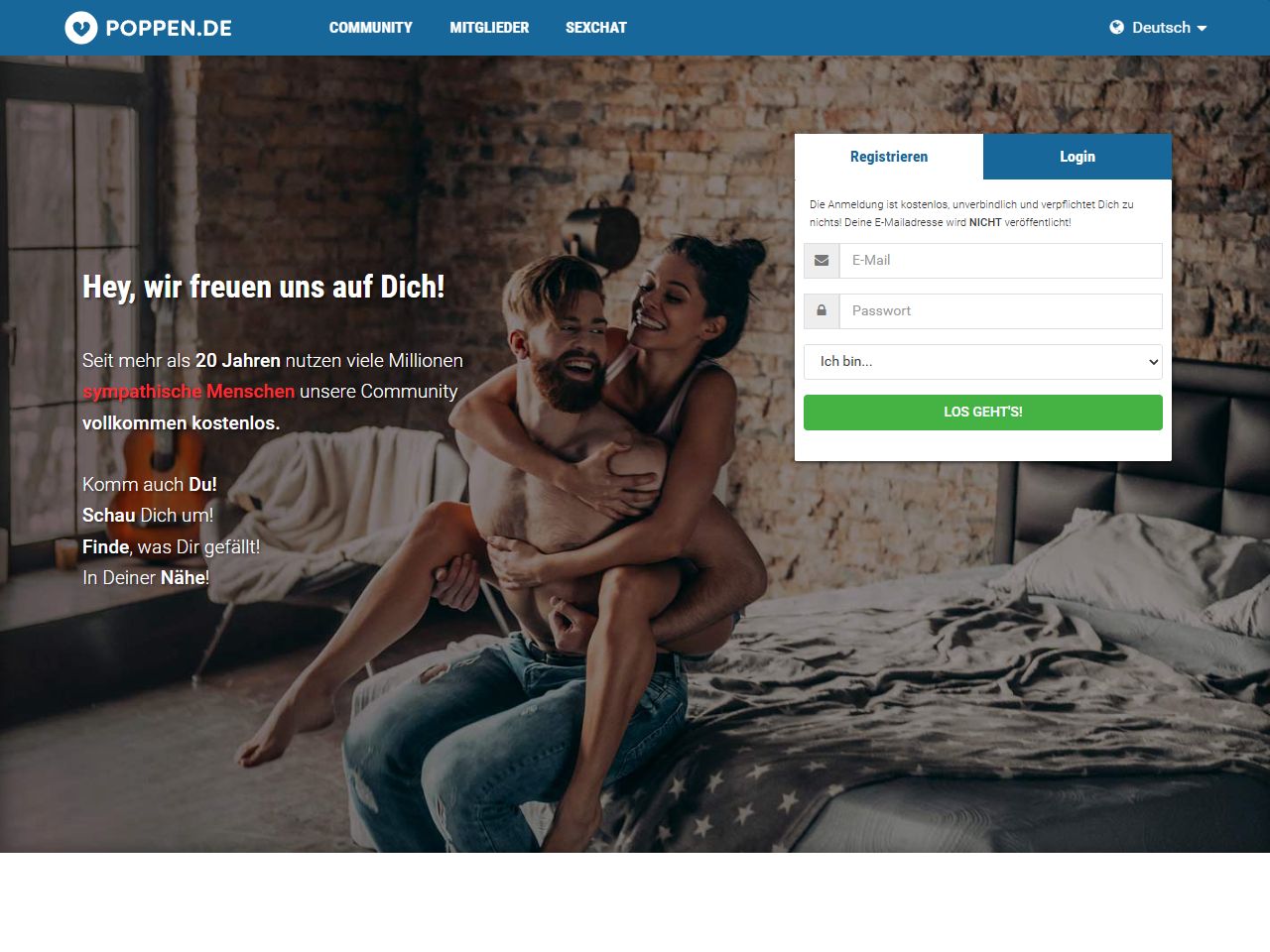 Poppen.de Website Screenshot