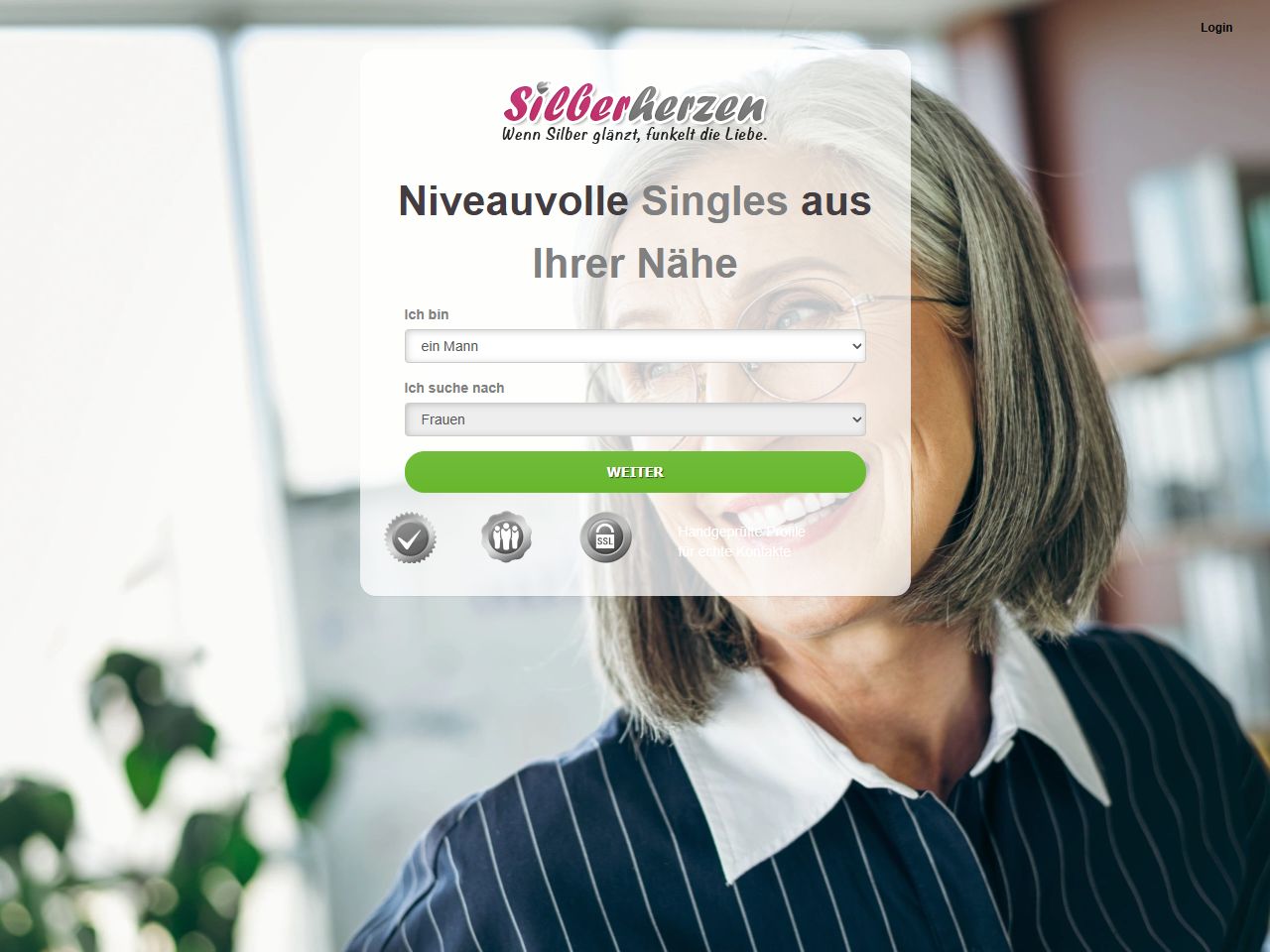Silberherzen Website Screenshot